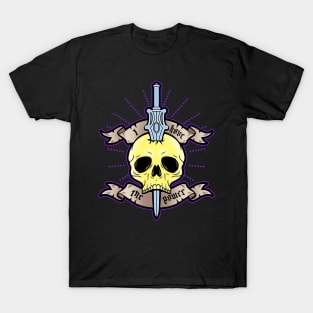 Skull Villain Tattoo 80's Superhero Quote T-Shirt